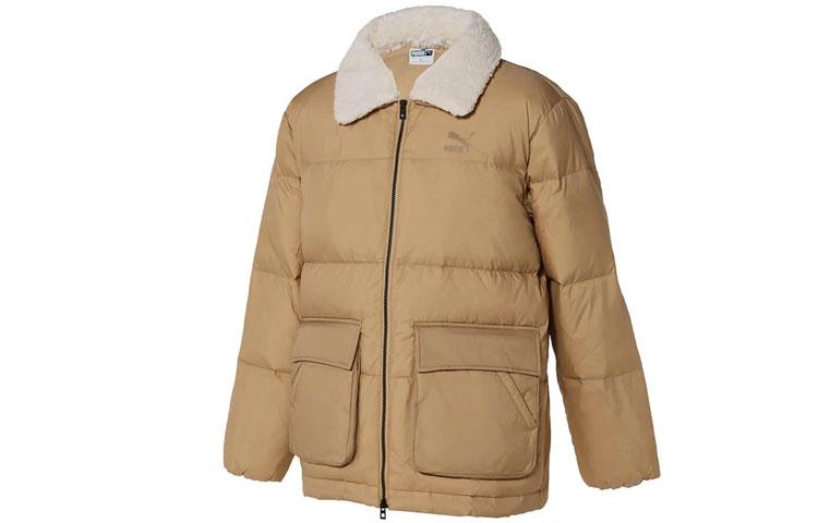 PUMA Down Jackets Unisex Light Coffee Lapel Moderate Other 929798-02 M