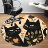 1PC Cats Floral Office Round Area Rug, Indoor Mat Suitable For Office, Under Office Chairs Bedroom Living Room Home Decor, Room DecoT1223050