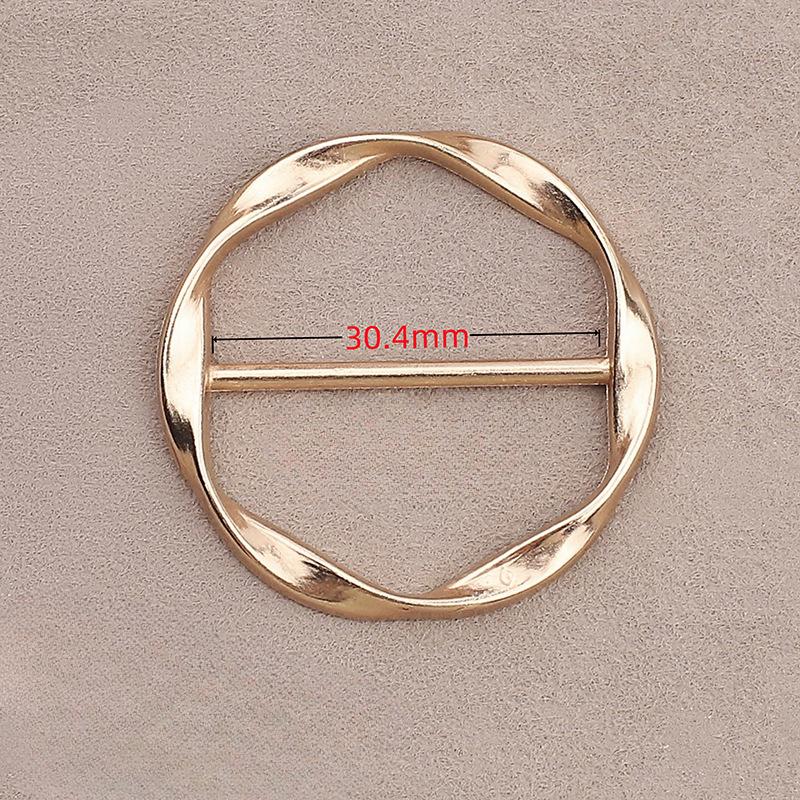 

Модная металлическая круглая круглая пряжка с пряжкой, кольцо для одежды, держатель для шелкового шарфа, кольцо-зажим для футболки, зажим для галстука, женский орнамент 1PC