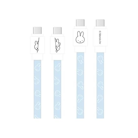 Gourmandies Miffy PD60W Compatible USB2.0 Type-C Cable Hyokkori MF-473A