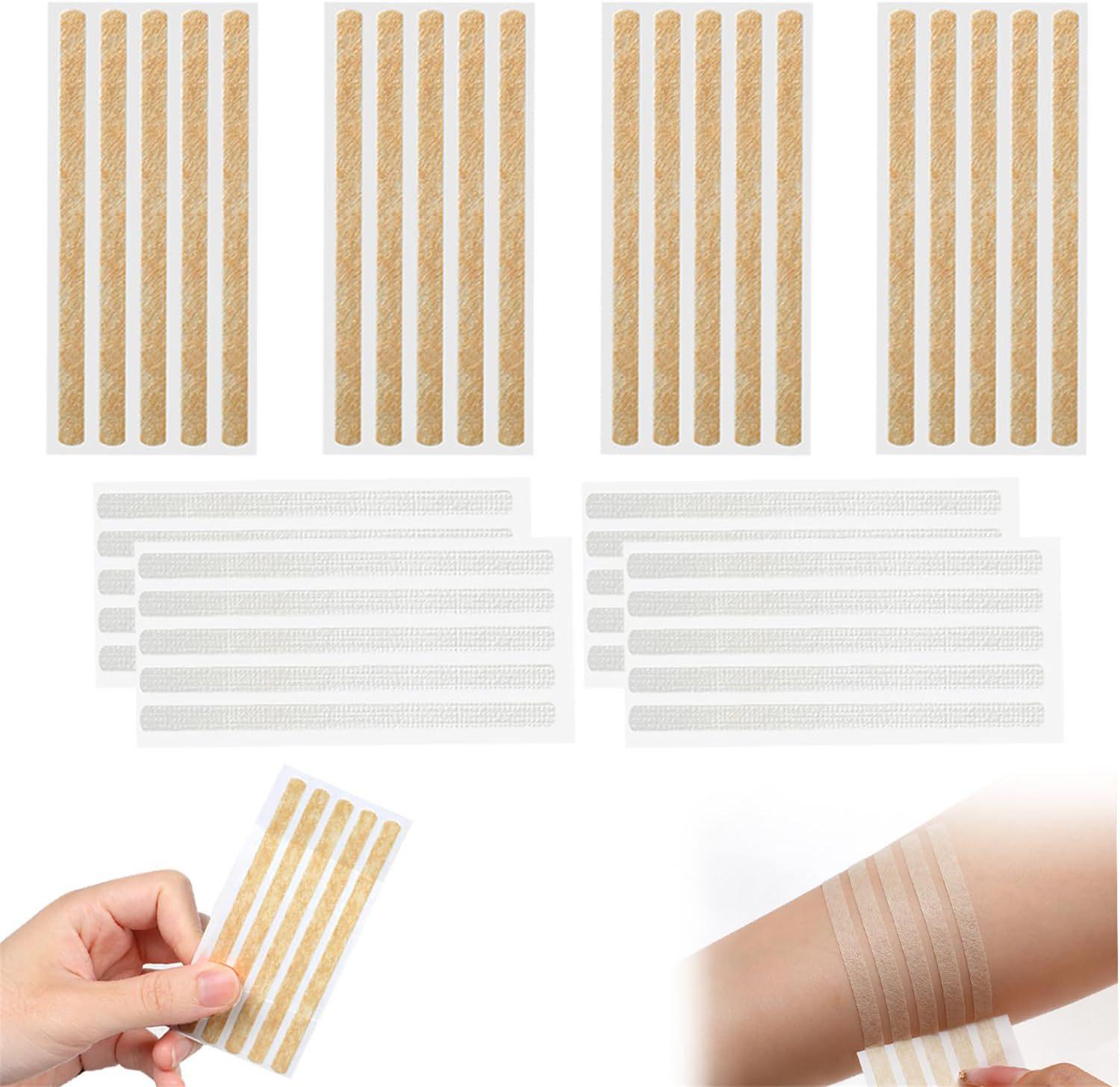 Полоски для бесшовного закрытия ран, снижающие натяжение, телесного цвета