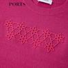 PORTS Women's Pink Wool-Cashmere Pullover