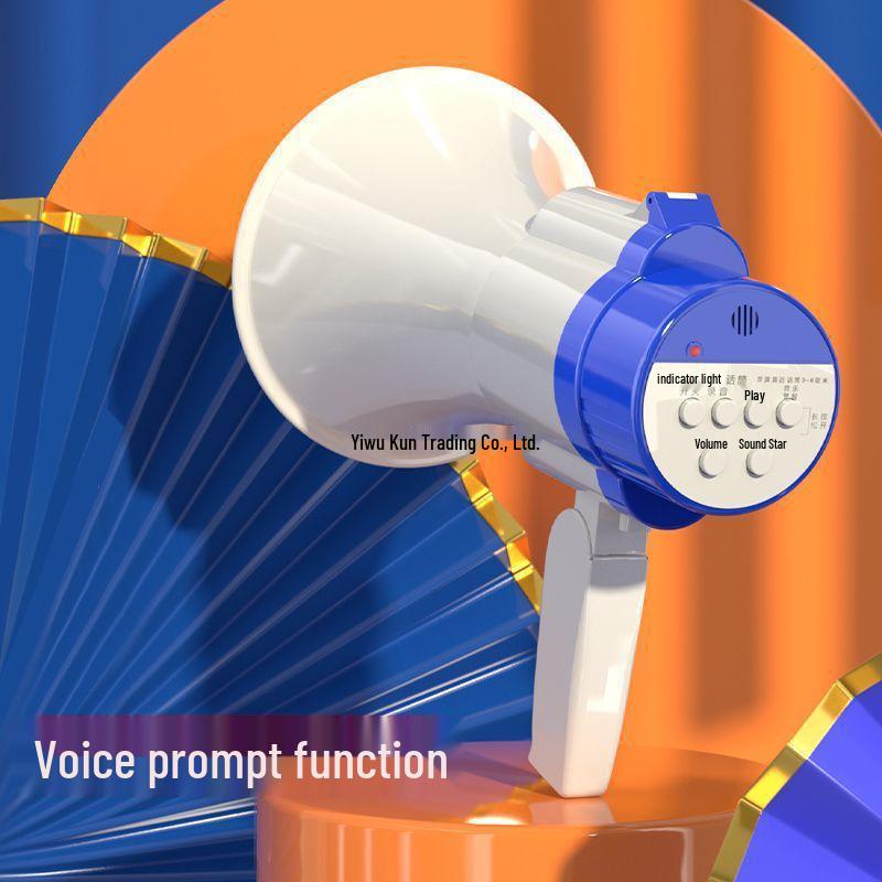 Handheld Megaphone Yelling Street Vendor - Super Loud High-Volume Loudhailer with Recording