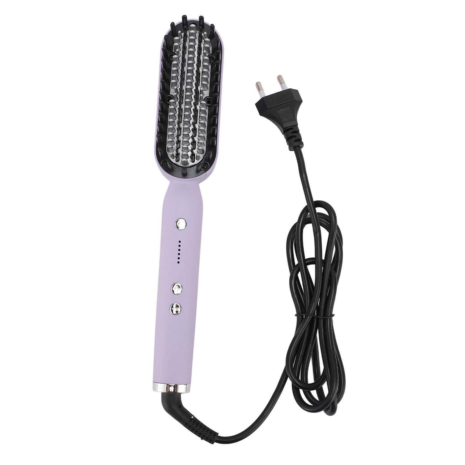 

Выпрямитель для волос Щетка Портативный Отрицательный Ион Выпрямление Волос Расческа Прямой Локон Двойного Назначения Волосы Cu EU Plug 220-240V