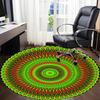 1pc Mandala Design Chair Carpet for Office, Non slip, Soft and Durable Office Rug