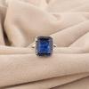 Blue Sapphire Gemstone 925 Sterling Silver Handmade Women Jewelry Designer Ring For Gift RR-71-14