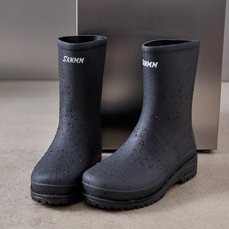 

Non-slip waterproof rain shoes couple size medium tube rain boots thickened plastic water shoes fishing kitchen car wash fishing boots 280 (suitable for usual size 45/46)