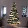 Christmas Atmosphere Rattan Warm Light Diy Wall Mounted Christmas Tree Holiday Atmosphere Decorative Light Window Hanging Light