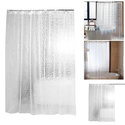 180x200cm Anti-Bacterial Shower Curtains with 12 Hooks Thickened Shower Curtain Waterproof for Bathroom Bathtub Bathing Cover