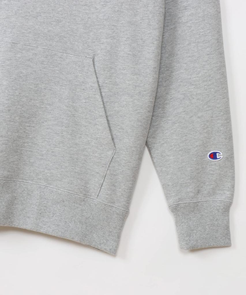 Kapuzenpullover Langarm Baumwolle USA Big Logo Kapuzenpullover Basic Oxford Grau S [Champion] C3-Y120 Herren