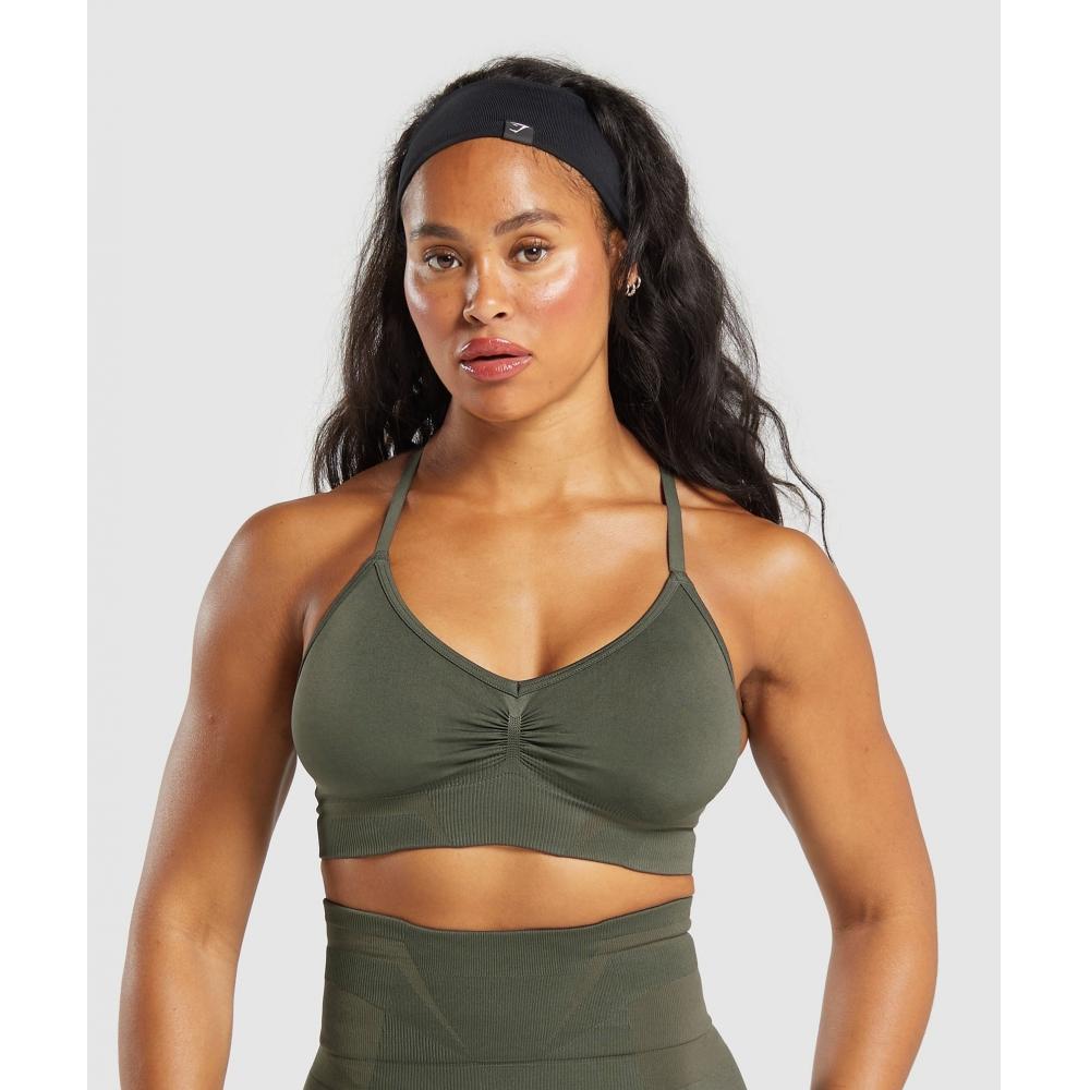 

GYMSHARK Boost Bra Strength Green Weighted Green B1B9T ECTM XS