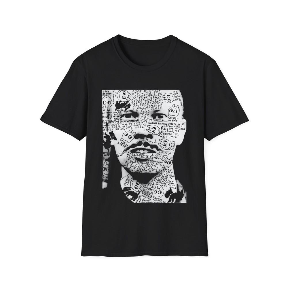 

ray johnson s face tshirt S