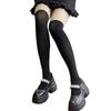 Japanese Style jk Black stockings, fake over-the-knee thigh-high socks, sexy fake calf-high spliced leggings, white pantyhose for women