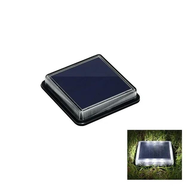 LED Solar Power Disk Light Outdoor Garden Solar Underground Light Deck Light Spotlight Buried Led Lamp Garden Decor