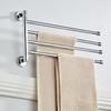 Cross-Rotating Stainless Steel Bathroom Towel Rack