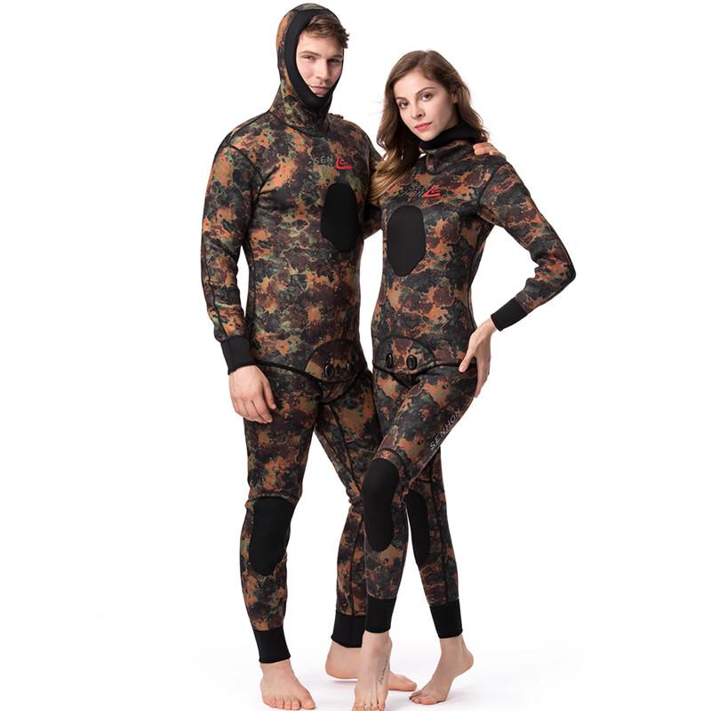PULIAN Thermal Camouflage Fishing Wetsuit