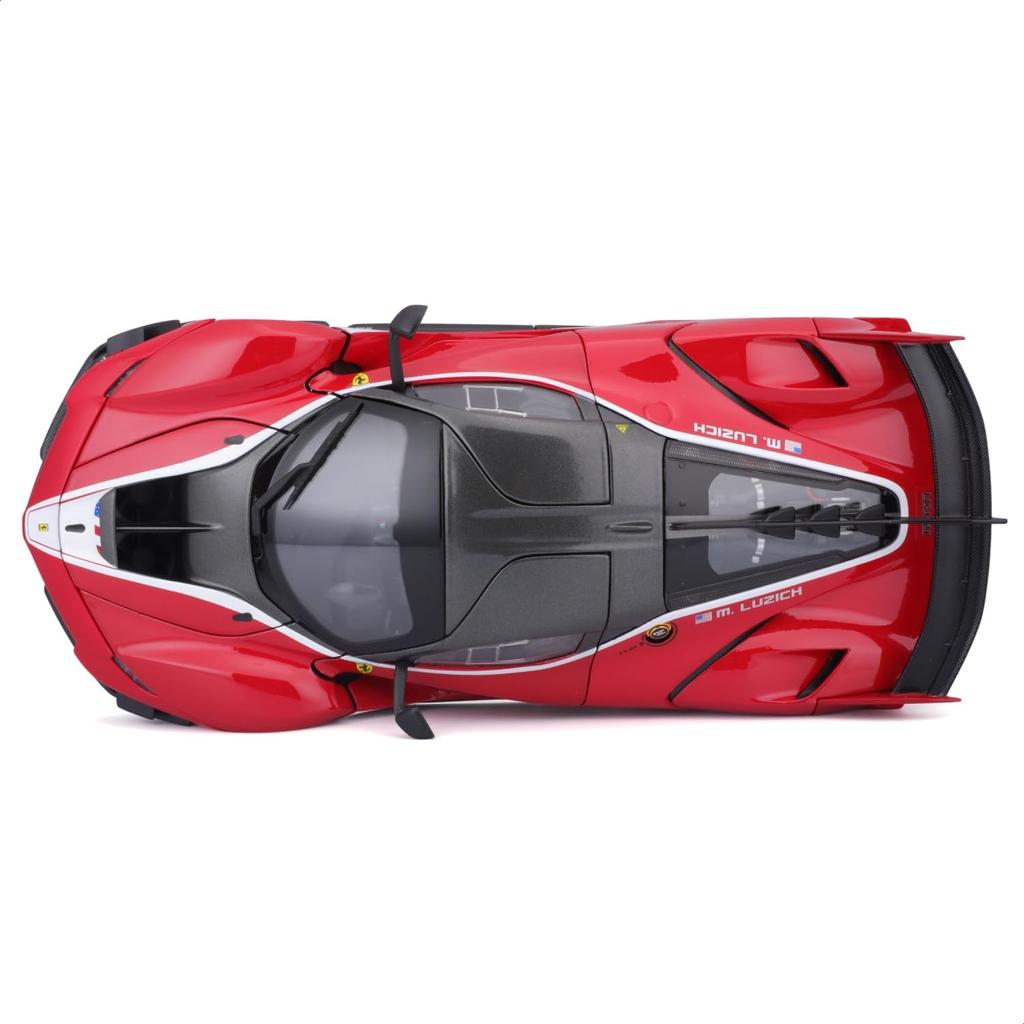 Bburago 1/18 Scale Signature Series Ferrari FXX-K EVO Red / Diecast Model Car, Finished Product, 18-16908