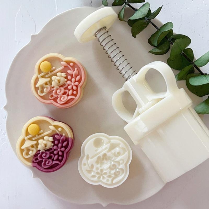 Unique Mooncake Mold Hand Pressure Molds Rabbit Shape Bean Cake Molds Baking Accessories Suitable for Special Occasion