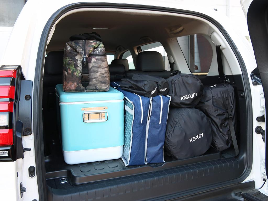 Nafukovací polštář KAKURI, semišový styl, tloušťka 12 cm, venkovní, kempování, spaní v autě, automatické nafukování, kompaktní, úložný sáček součástí balení.