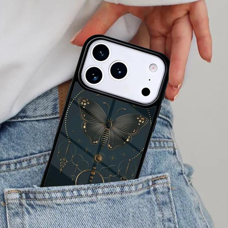 Occult Witchcraft Moon Gothic Witch Bumper Phone Case for iPhone 17ProMax 12 13 14 15 16e 17 Pro Max Plus Air Cover