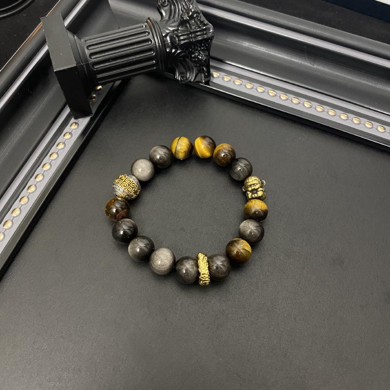 

JYL TS Bracelet Onyx Cow Head Style Enhances Strength & Protection Xiangyun Wukong кармін червоний колір