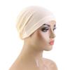 Elastic Crinkle Hijab Turban Solid Color Headscarf Casual Turban Headwrap  For Women