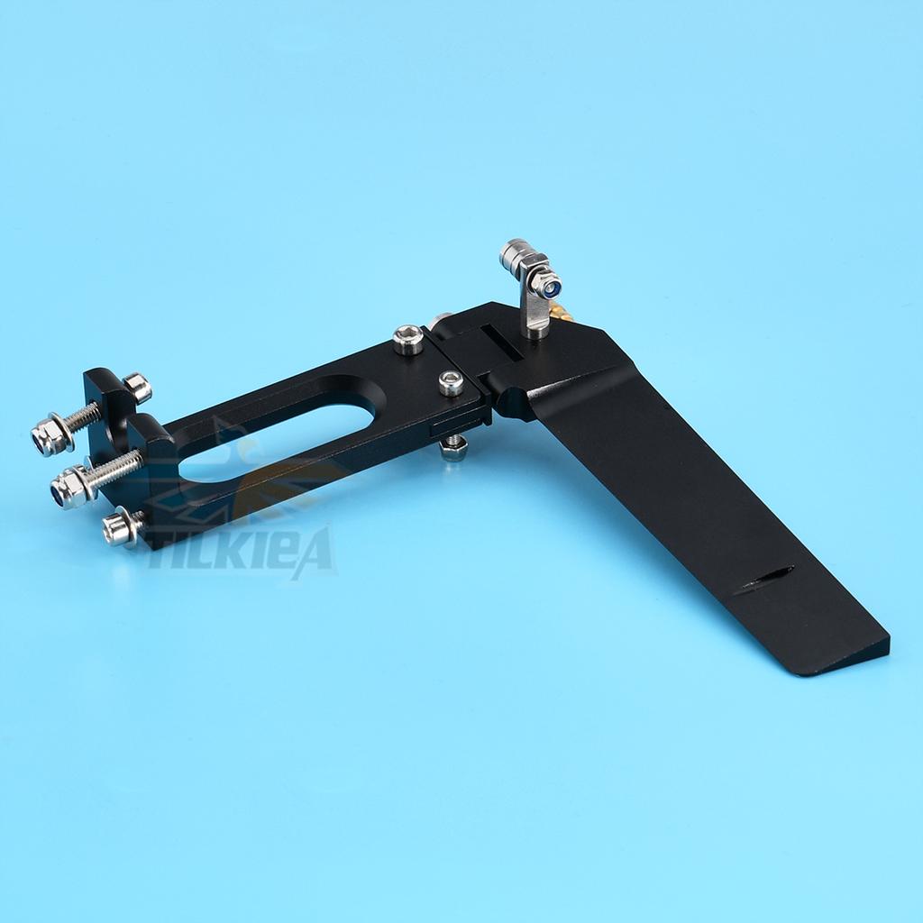 Aluminum 108x130mm Rudder with Water Pickup Suitable for Rc Boat Length 80-100cm Good Quality