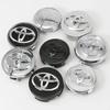 4Pcs 57mm 62mm ABS Car Wheel Center Hub Caps Hub Cap Cover Badge Car Emblem For Toyota C-hr Prado Prius Avensis Rav4 Yaris Hilux