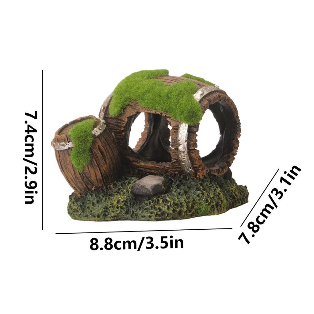 Fish Tank Tunnel Shrimp Cave Fish Cave Realistic Resin Decorative Tunnel Aquarium Cave Betta Tunnel Resin Fish Tank Decoration