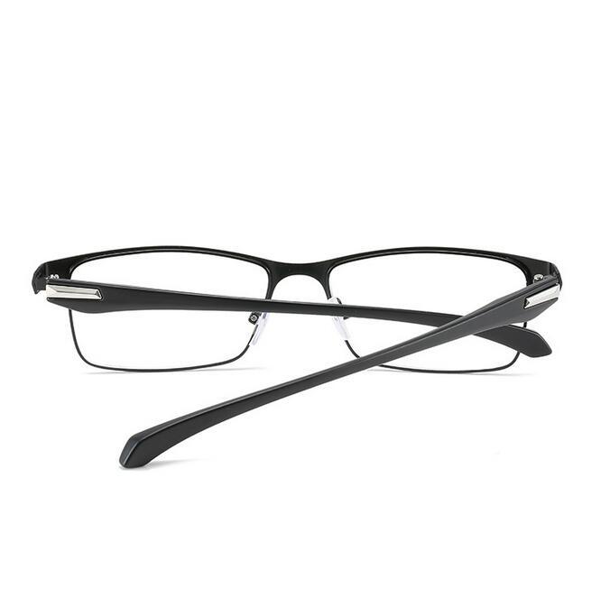 Anti-Blaulicht Metall Vollrand Quadratische Dioptrienbrille Mit Sehstärke Damen Herren Stärke Brillenrahmen 0 -0,5 -1,0 Bis -6,0