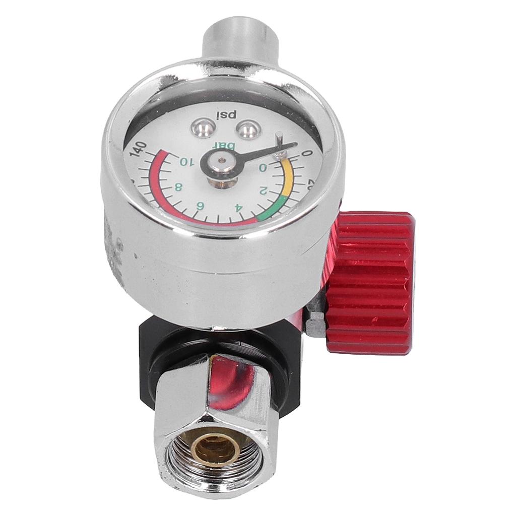 Paint Gun Air Adjusting Regulator G1/4in Thread Spray Paint Gun Air Pressure Regulator Pressure Regulating Adjusting Valve Gauge