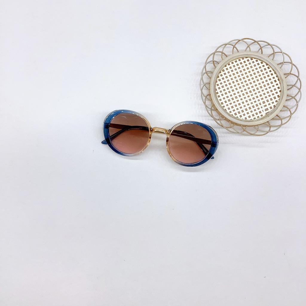 Personalisierte Kinder-Sonnenbrille mit rundem Rahmen, modische Jungen- und Mädchen-Sonnenbrille für Reisen, UV-Schutz-Brille