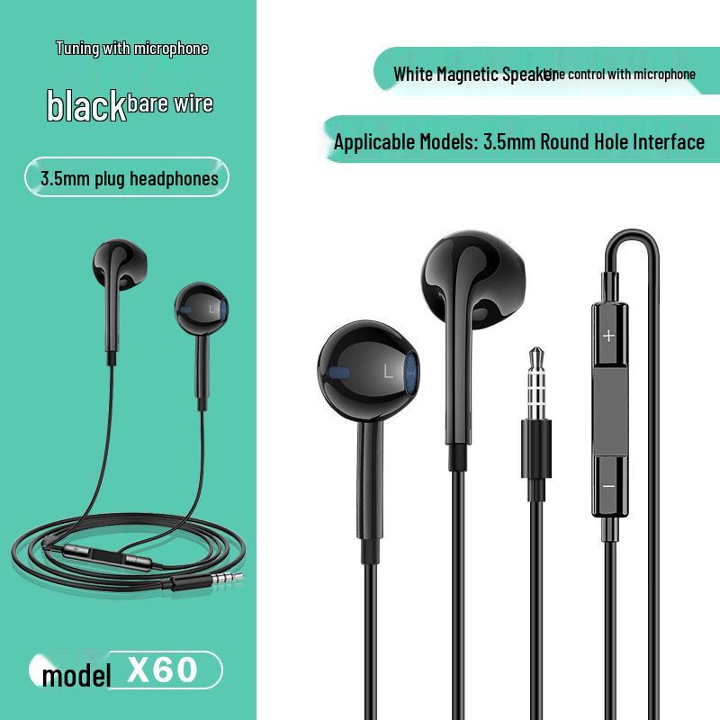 

3,5 мм наушники-вкладыши с микрофоном для Apple, Huawei, Xiaomi, Android и ПК