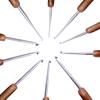 10pcs/bag Bamboo Handle Craft Needle Home Use Crochet Hooks Set Portable Sweater Knitting Multi Size Ergonomic DIY Sewing Tools
