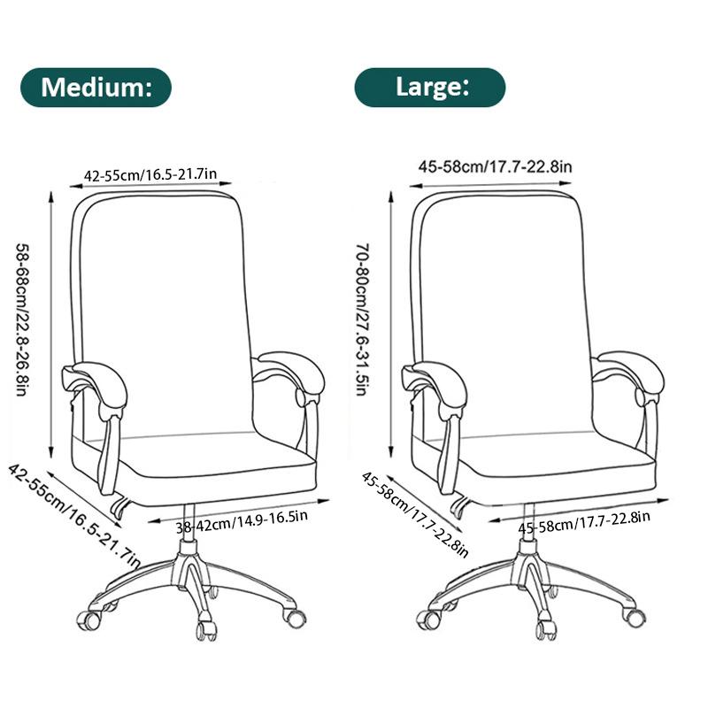 Stretch Spandex Office  Chair Covers Anti-dirty Computer Seat Chair Cover Removable Slipcovers