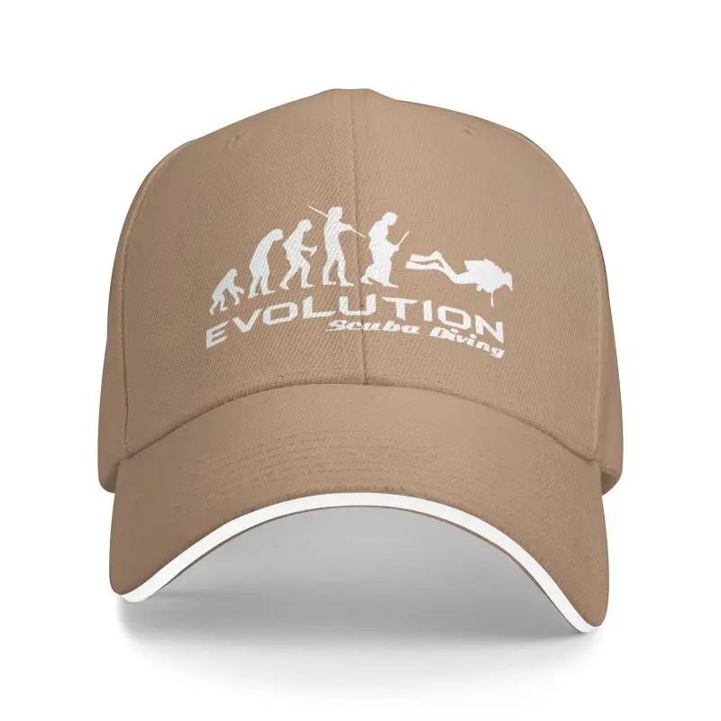 Classic Evolution Of Scuba Diving Baseball Cap Adult Funny Underwater Dive Diver Gift Adjustable Dad Hat Women Men Outdoor