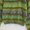 Autumn 2025 Women's Gradient Color Loose Round Neck Long Sleeve Sweater Set - European & American Style Fashion.