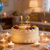 Numbered Aluminum Birthday Cake Candle Holder Set
