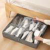 12 Grids Shoes Storage Bag Non-woven Fabric Shoes Organizer Breathable Shoe Storage Bin  Closet