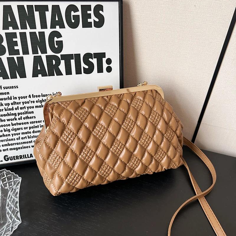 Luxusní večerní kabelka z PU kůže pro ženy, tašky přes rameno, značková designová dámská taška, dámské crossbody kabelky