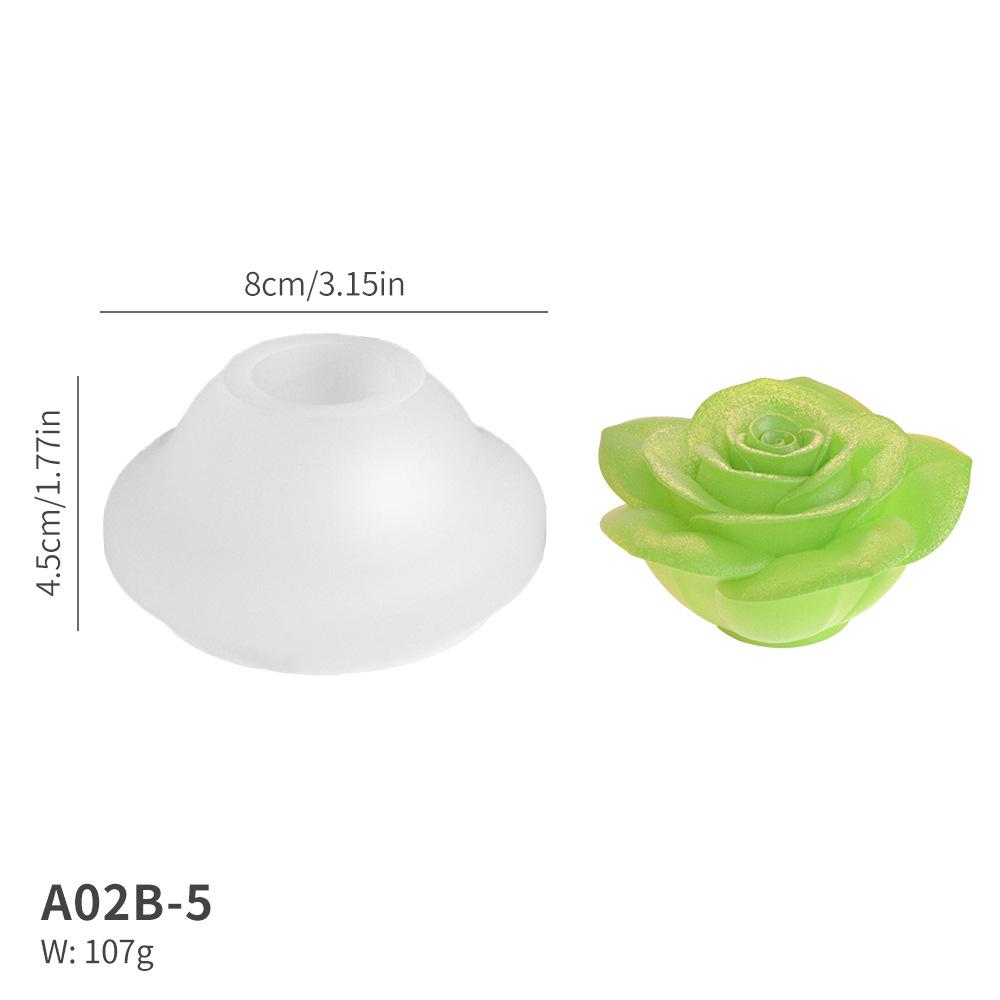 3D Floral Silicone Mold: 19 Flower Shapes for Fondant, Cake, and Candle DIY