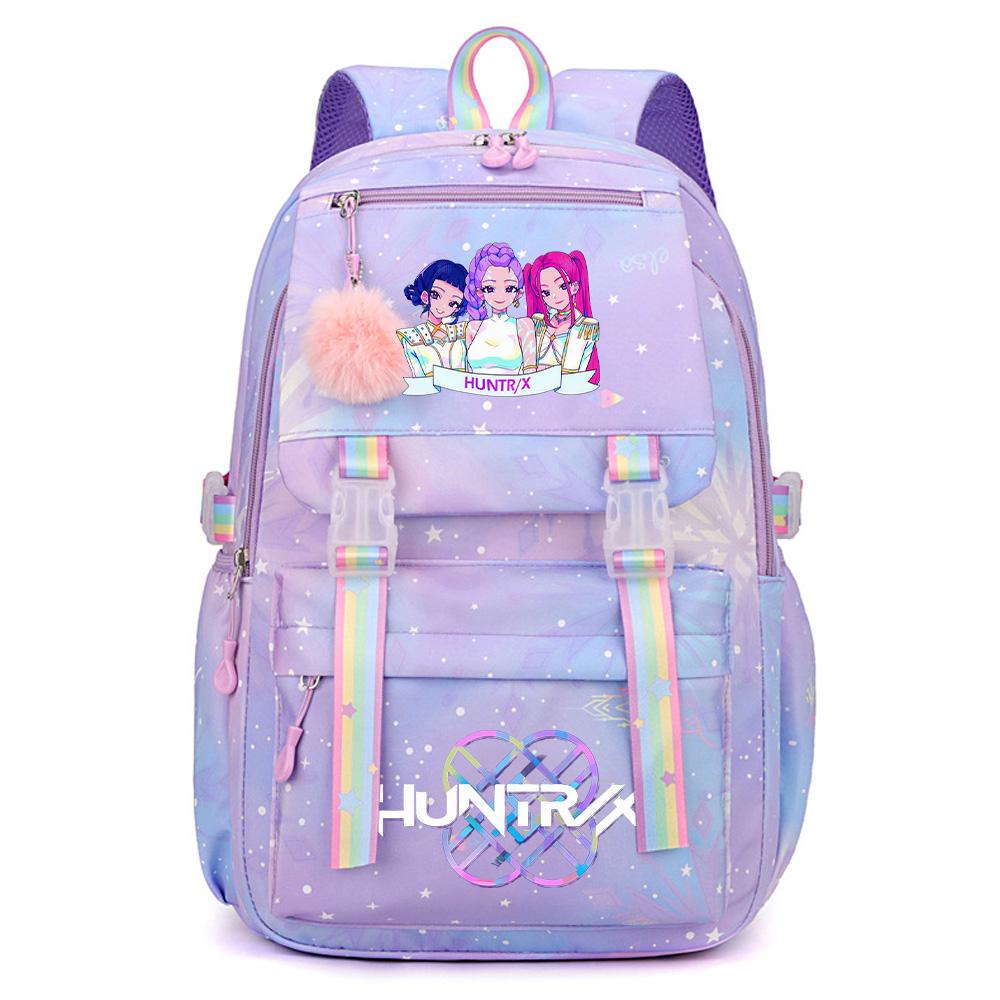 Anime K-Pop Lovci démonů Potištěný Velkokapacitní Vodotěsný Batoh Teenger Studentská Dívka Chlapec Školní taška Taška na knihy Dámská Vodotěsná Cestovní taška Ruksak