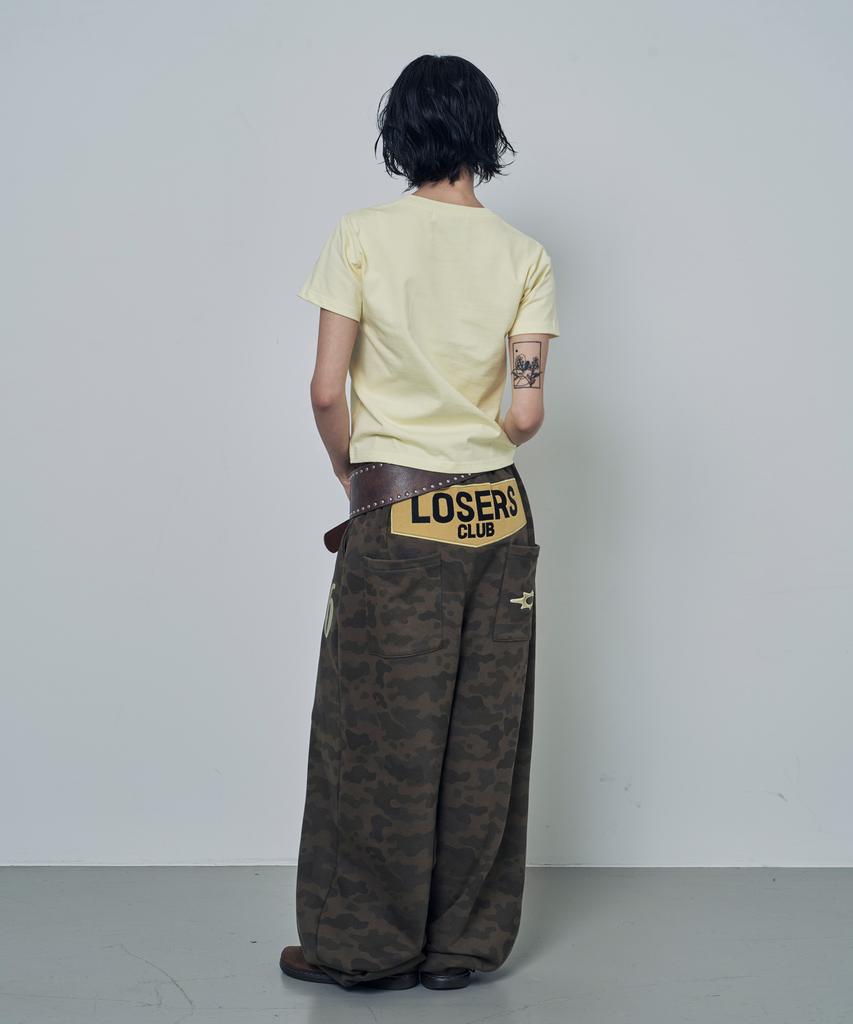 Lujeoseukeulleob Gummy Smile Club Wide Sweatpants Camo