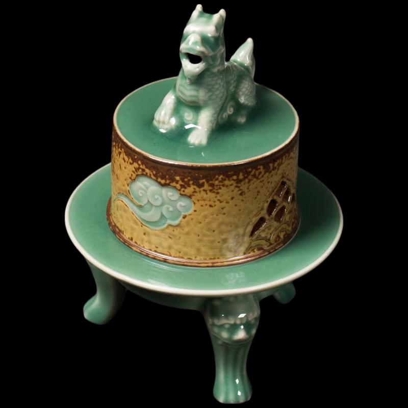 

Shangtang Celadon Auspicious Incense Burner