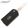 jingyuqin 2/3 Button Remote Key Fob Shell Case Folding Flip For Mazda 2 3 5 6 CX-7 / CX-9 / MX-5 With Uncut Blade Replacement