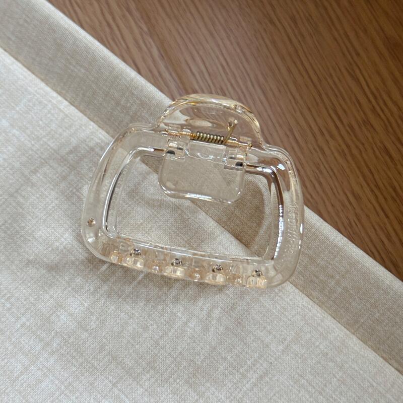 Leopardenmuster Haarklammern Clips Krabbenklemmen Frauen Mädchen Mittel Geometrisch Quadratischer Pferdeschwanzhalter Haarspangen Haarschmuck
