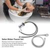 Shampoo Faucet Sprayer Kit Accessory 23.6in Tap 47.2in Hose Hot Cold Mixer Medium Plated Faucet Replacement Set