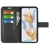 For Honor 90 Pro Scratch Resistant PU Leather Wallet Stand Protective Case Calf Texture Phone Cover