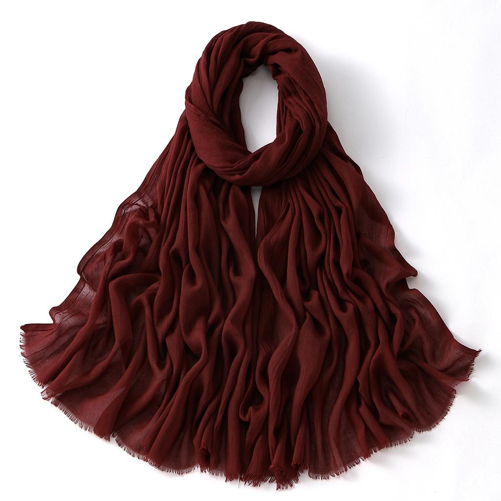 Resistant Fabric Easy To Carry Non-Slip Full Coverage Formal Muslim Hijab For Women Elegant Headscarf Full Coverage Event