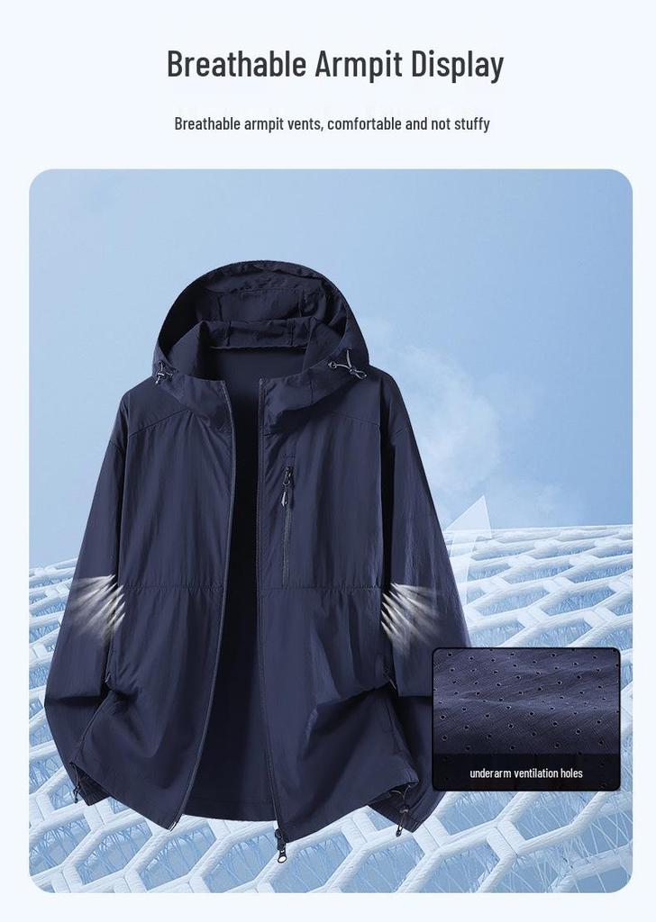 2026 Ice Silk Couple's UV Protection Summer Jacket – Breathable Sun Protection for Outdoor Activities